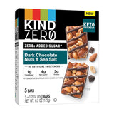 KIND ZERO Sugar Bars – Mindful Keto Snacking for Evening Wind-Down, Dark Chocolate & Sea Salt