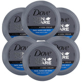 Dove Men+Care Ultra Hydra Cream 6-Pack – Post-Shave Recovery and Nightly Hydration Ritual for Sensitive Skin