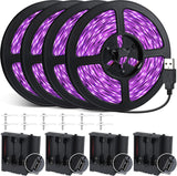 Lumify Home Portable Black Light for Patio Party, Battery Powered UV Strip for Outdoor Glow