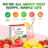 True Citrus True Lemon Strawberry Lemonade Drink Mix – Mindful Hydration Support for Sugar-Conscious Adults