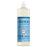 Mrs. Meyer's Clean Day Dish Soap Rain Water – Uncluttered Sink Companion, Plant-Derived Liquid for the Intentional Kitchen