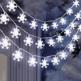 LuminGlow Snowflake Lights – Nursery Night Light String, Cool-Running LED for Baby Room and Crib Side