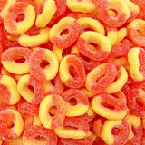 Peachful Peach Rings Gummy Candy | 1lb Bulk Bag | Safe Classroom Treats for Teachers and Daycare