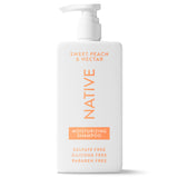 Native Moisturizing Shampoo Sweet Peach & Nectar – Scented Stress-Relief Wash for a Sensory Shower, 16.5 fl oz