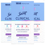 Secret 100-Hour Protection Deodorant – pH-Balanced Invisible Solid for Your Nightly Self-Care and Relaxation Routine