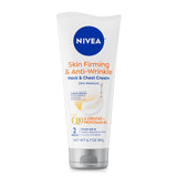 NIVEA Anti-Wrinkle Neck Cream – Minimalist Bathroom Counter Essential, Recycled Packaging Firming Treatment for Women