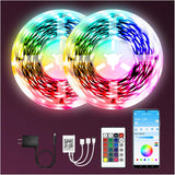 dalattin LED Strip Lights for Relaxation and Sleep, Dimmable RGB Mood Lighting with Timer and Sunrise Alarm, Calming Bedroom Lights for Wind Down Routine
