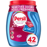 Persil Ultra Pacs Intense Fresh Laundry Detergent – Tough-Stain Removal for Kids' Clothes in Home Laundry Room, 100 Pac Intense Fresh