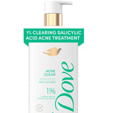 Dove Acne Clear Body Wash – Dermatologist-Co-Developed Salicylic Acid Wash for Sensitive Skin