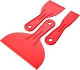 Plastic Putty Knife Trio in 1.5", 3", and 6" Widths – Clean Tooling for Cozy Home Interior Makeovers
