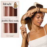 Kitsch Satin Heatless Curlers – No Heat Styling for Worry-Free Sleep, Overnight Curl Solution