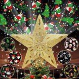 Lumichroma Christmas Tree Topper Projector – Flameless, Cool-to-Touch Star for Homes with Kids and Pets