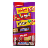 M&M'S Peanut, SNICKERS, STARBURST & SKITTLES Fun Size Halloween Candy Variety Pack for Kids' Trick-or-Treat Night, 19.44 oz Bulk Bag