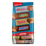 SNICKERS, TWIX, MILKY WAY & 3 MUSKETEERS Minis Milk Chocolate Bars Variety Pack – Ready-to-Give Party Favor for Graduation and Baby Showers