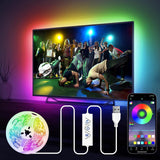 HOUHUI LED Strip Light 32.8ft – Home Office and Desk Focus Lighting with App Controlled Ambient Background Glow