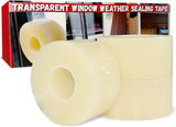 Birllaid Waterproof Window Seal Tape – Outdoor Storage, Patio Door and Workshop Insulation, 3 Inch x 55 Yards