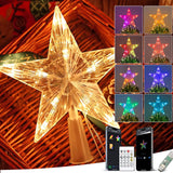 Lumichain RGB Snowflake Tree Topper – Customizable Holiday Accent for Cozy Family Room Aesthetic