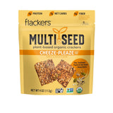 Flackers Organic Rosemary Flaxseed Crackers – Gourmet Hostess Gift for Charcuterie and Wine Pairings