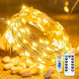 Minetom Twinkle Fairy Lights – Wind-Down Ritual Night Light, 33 ft Warm White Dimmable String Lights with 6H Timer for Better Sleep