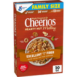 Cheerios Hearty Nut Medley Maple Cinnamon – Kid-Friendly Whole Grain Cereal for Lunchboxes and After-School Snacks, 20 oz