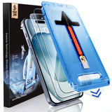 MAGIC JOHN 2 Pack iPhone 15 Tempered Glass Screen Protector 6.1 inch, Practical Birthday Stocking Stuffer Gift for Tech Lovers