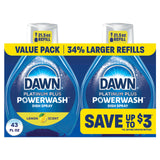 Dawn Powerwash Lemon Dish Spray Refill – Portable Degreaser for Patio Grills and Outdoor Dining