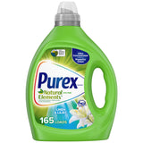 Purex Natural Elements Fresh Lilies & Linen Liquid Laundry Detergent, 82.5 oz, 165 Loads, Plant-Based Wash for Patio Cushions, Camping Towels and Outdoor Blankets