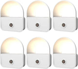 LuminAura 6-Pack Decorative Plug in Night Light, Cozy Warm White LED for Bedroom Ambiance and Living Room Glow