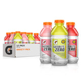 Gatorlyte Zero Electrolyte Variety Pack – Thoughtful Sugar-Free Gift for Fitness Lovers, 20oz 12-Pack