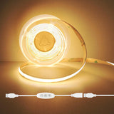 LuminGlow COB LED Strip – Thoughtful Housewarming Gift for Her, USB Plug-In Decor Light
