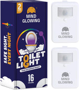 Mind-Glowing Toilet Bowl Night Light Color Changing – Calming Mood Light for Bedtime Routine and Migraine Friendly Evenings