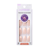 KISS imPRESS No Glue Press On Nails for Teens – Back-to-School French Manicure Kit, Short Squoval, 30 Nails