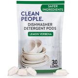 The Clean People Dishwasher Pods – Uncluttered Cleaning Solution for Small-Space Portable Setups, 30 Count