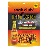 Snak Club x Hot Ones Hot Habanero Snack Mix – Clean-Label Vegan Snack with No Artificial Colors or Flavors for Mindful Pantry Stocking, 10 oz Bag