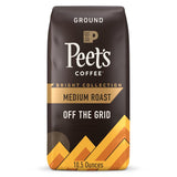 Peet's Coffee Off the Grid Medium Roast Ground Coffee – Mindful Morning Brew for Pour-Over Wellness Rituals