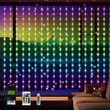 LuminVue Smart Curtain Lights – Cool Touch Safe Bedroom Lighting for Kids Room, Low Voltage USB 8x6ft