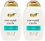 OGX Coconut Curls Conditioner – Self-Care Gift Set Staple for Mom, Paraben-Free Curl Care with Coconut and Honey
