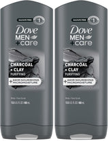 DOVE Men+Care Face and Body Cleanser – Less-Is-More Neutral-Toned Shower Bottle for Men, Recycled Plastic Minimalist Grooming 13.5 oz