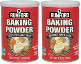 Rumford Double Action Baking Powder – Clean-Label Pantry Staple for Mindful Home Bakers, 8.1 oz