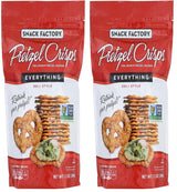 Snack Factory Pretzel Crisp Everything – Portable Dry Snack for Picnics, Tailgates, and Park Days