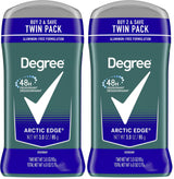 Degree Men Original Arctic Edge Deodorant 48-Hour Twin Pack Thoughtful Practical Gift for Husband Boyfriend and Active Dads