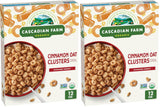 Cascadian Farm Organic Cinnamon Oat Clusters – Kid-Safe Non-GMO Cereal for Family Breakfast Table