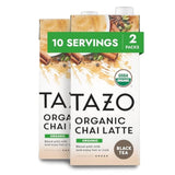 Tazo Organic Chai Latte Concentrate for Home Wellness Rituals, Calming Spiced Tea Pick-Me-Up