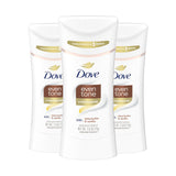 Dove Even Tone Antiperspirant – Gentle Everyday Deodorant for Sensitive Skin Without Harsh Irritation, 2.6 oz Pack of 3