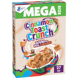 Cinnamon Toast Crunch Whole Grain Cinnamon Cereal, 27 oz Mega Box for Balanced Family Breakfasts