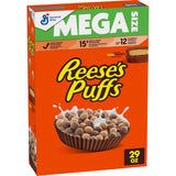REESE'S PUFFS Cereal, 29 oz Mega Size – Camping Trip Pantry Staple for Trail Mix and Outdoor Breakfast Bowls