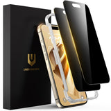 UNBREAKcable Privacy Screen Protector for iPhone 16 Pro Max – Anti-Spy Screen for Outdoor Café Seating and Patio Work, 9H Tempered Glass 2-Pack
