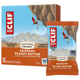 CLIF BAR Crunchy Peanut Butter Bar – Desk-Drawer Snack for Sustained Midday Focus at the Office