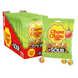 Chupa Chups Sour Lollipops – Kids Birthday Party Candy for Piñata & Goody Bags, 25 Individually Wrapped Suckers