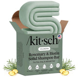 Kitsch Rosemary & Biotin Shampoo Bar – Thoughtful Birthday Gift for Her, Plastic-Free Hair Growth Duo